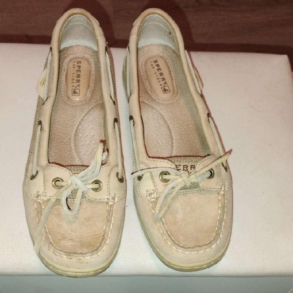 Sperry Cream Boat Shoes